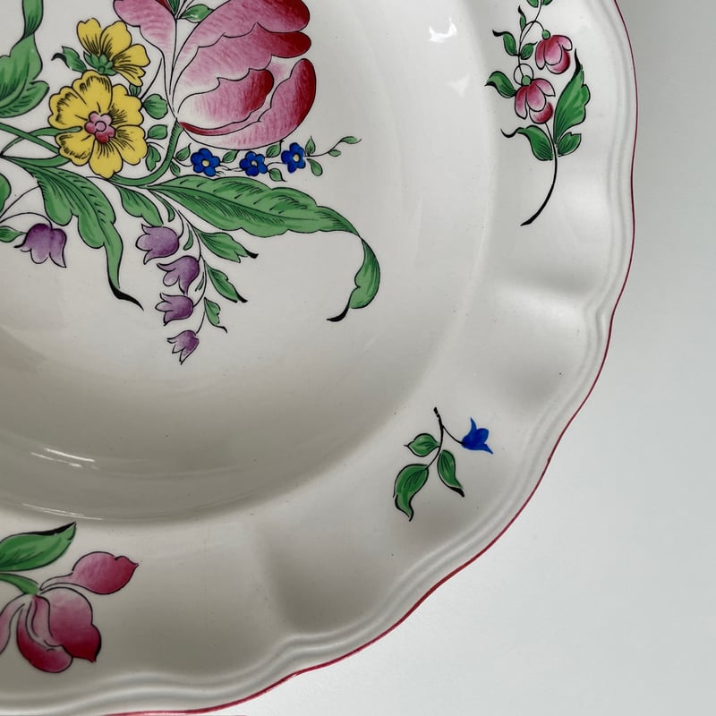 フランスアンティーク　 Lunevilleリュネビル　チューリップ 大皿31cm Luneville – RedQueenCastle フランスアンティーク Luneville
