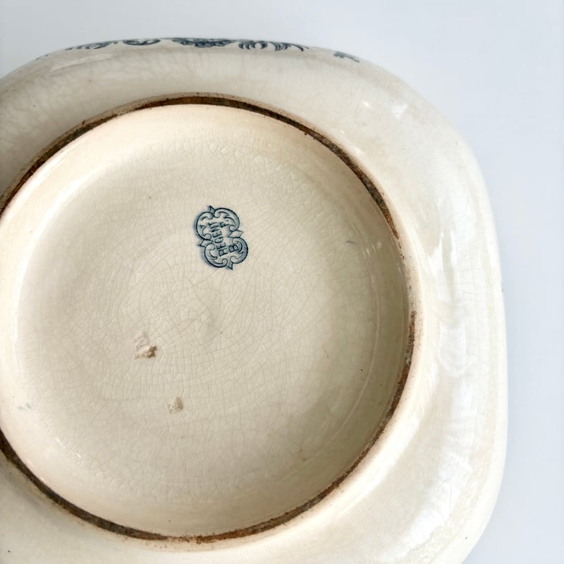 Boch Frères REGENT Saladier carré | Gui antique