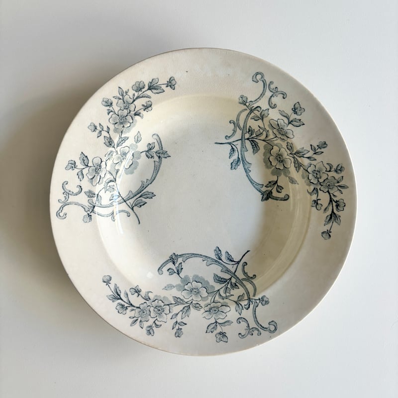 希少フランスアンティークPEXONNE ペクソンヌオーバルプレート美品