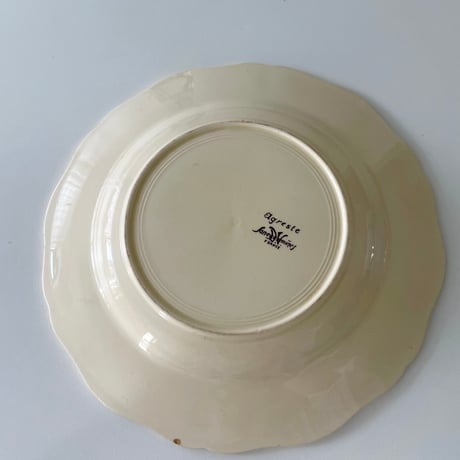 サルグミンヌ Sarreguemines AGRESTE deep plate A 野花のプレート