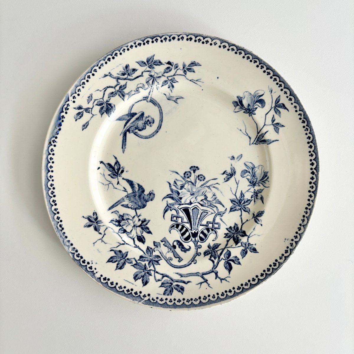 クレイユモントロー Creil et Montereau Perruche インコ プレート