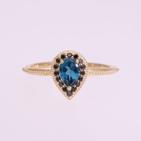 凛*様 天然ロンドンブルートパーズ❣️オーバルカットリング15ct 天然石 ロンドンブルートパーズ オーバルファセットカット