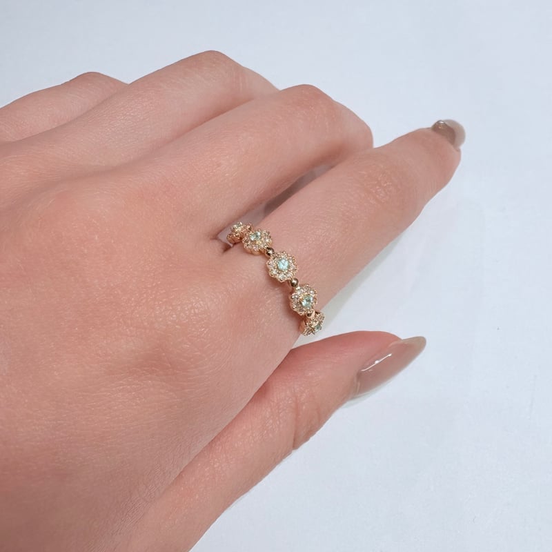 パライバトルマリン DIA リング WR0646 | WATANABEYA