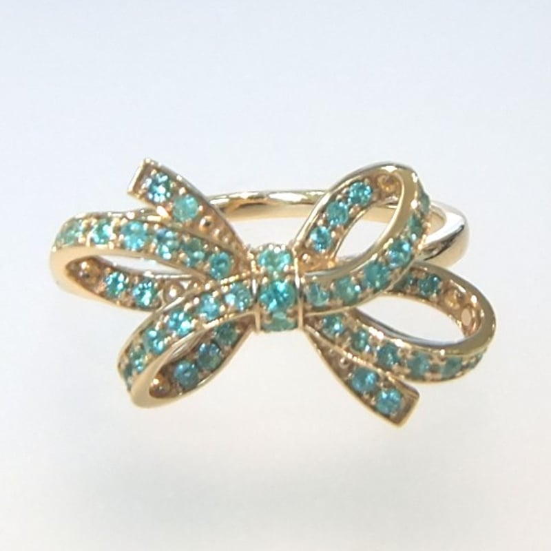 オールパライバトルマリン リボンリング WR0613 | WATANABEYA