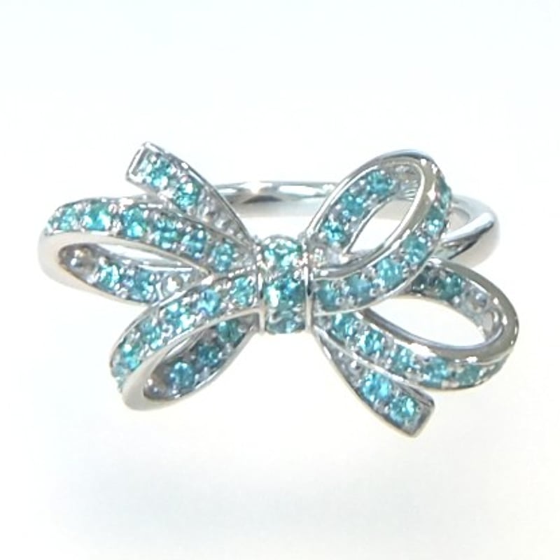 オールパライバトルマリン リボンリング WR0613 | WATANABEYA