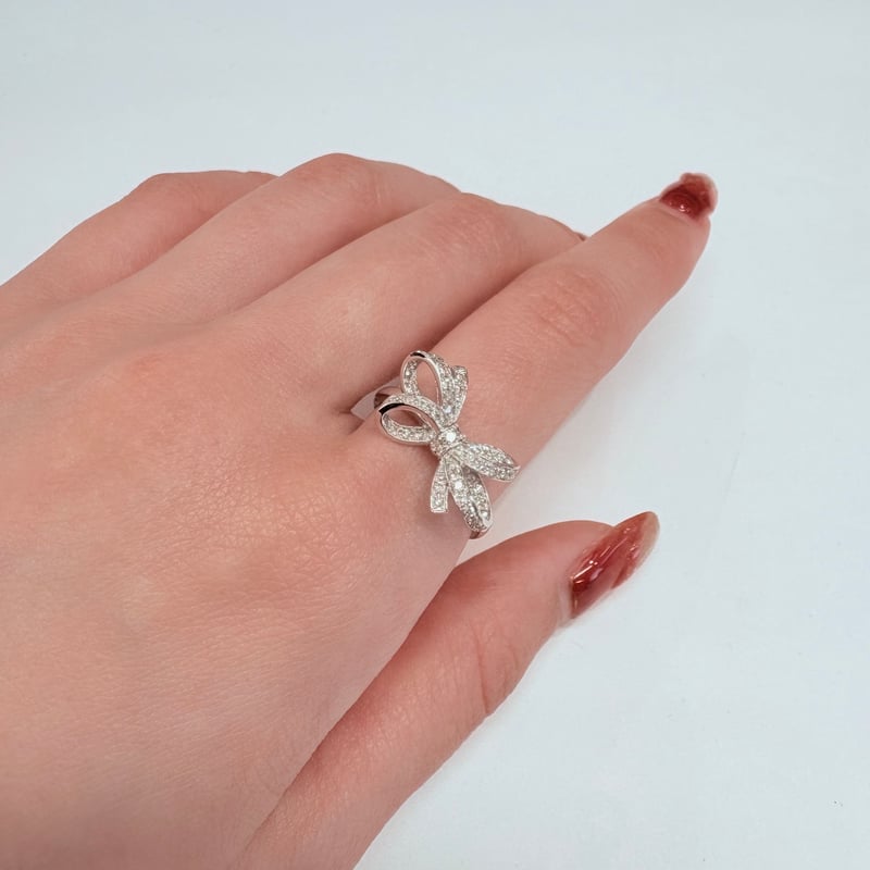 ダイヤモンド リボンリング WR0613 | WATANABEYA