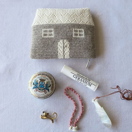 (受注生産) Tvistsom - Embroidery Kit・Pouch [ House ] Cotton Wool Thread (EK-085～087)