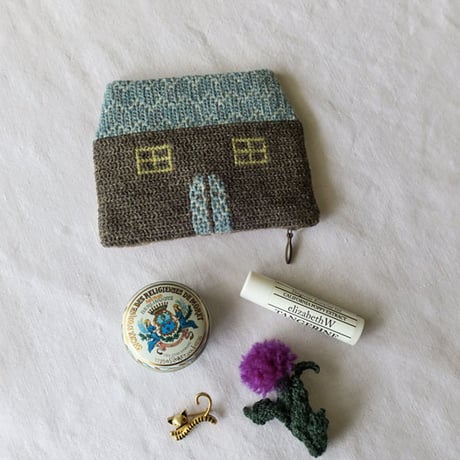 (受注生産) Tvistsom - Embroidery Kit・Pouch [ House ]   Wool Thread (EK-078～081)