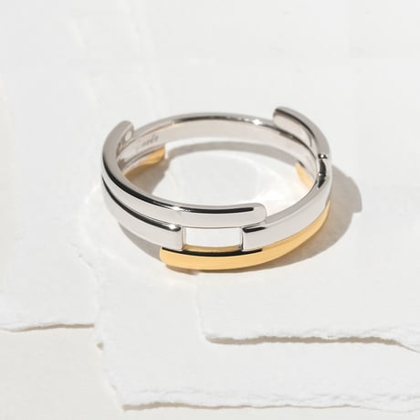 "IKUE" 03 Ring【Gold×Silver】