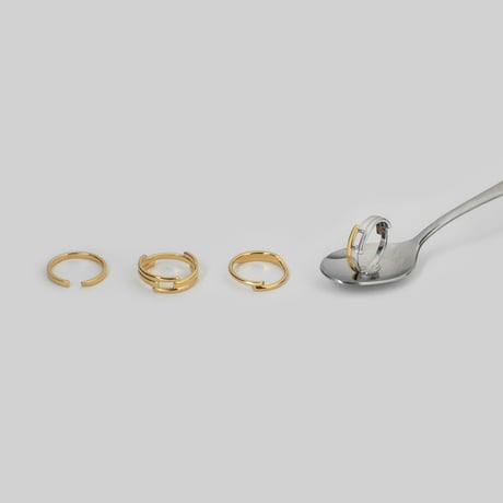 "IKUE" 03 Ring【Gold×Silver】