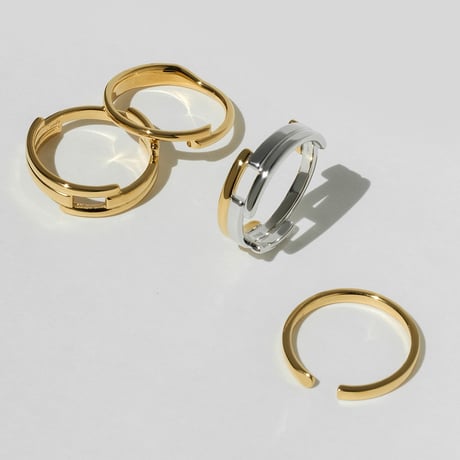"IKUE" 03 Ring【Gold×Silver】