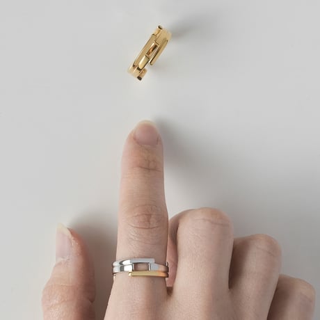 "IKUE" 03 Ring【Gold×Silver】