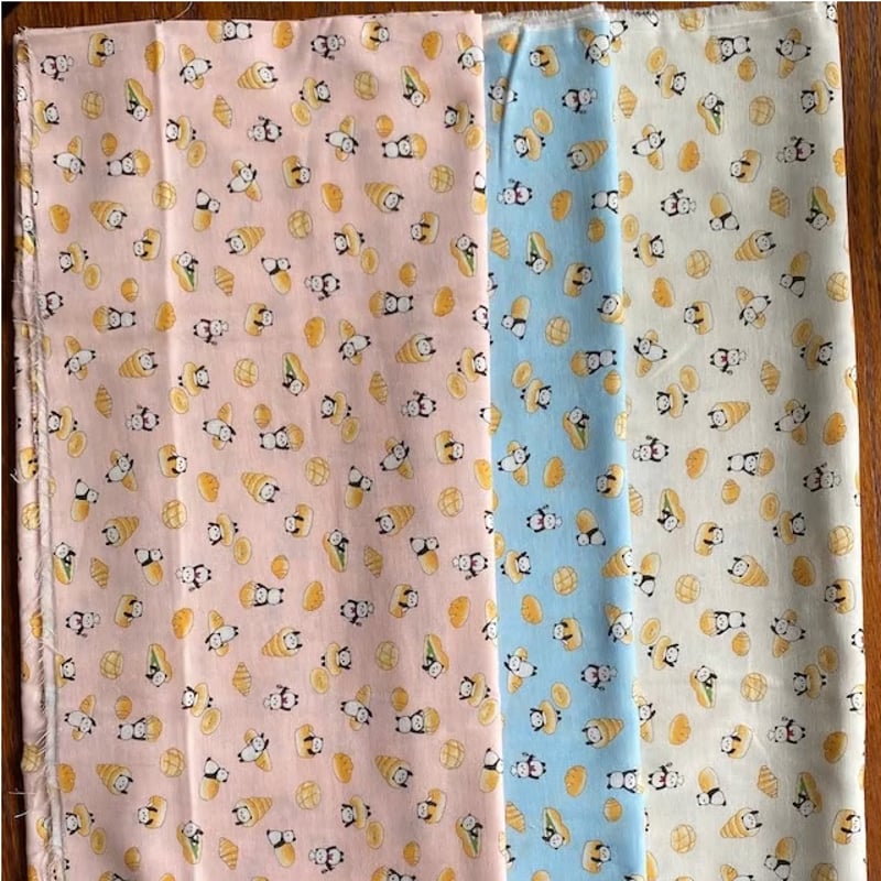 ☆ 11 ダブル ガーゼ ☆ 生地 はぎれ レトロパンダちゃん ☆ 11 ダブル ガーゼ ☆ 生地 はぎれ レトロパンダちゃん