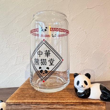 グラス 缶型 中華熊猫堂 | ぱんだ珈琲店 通販部