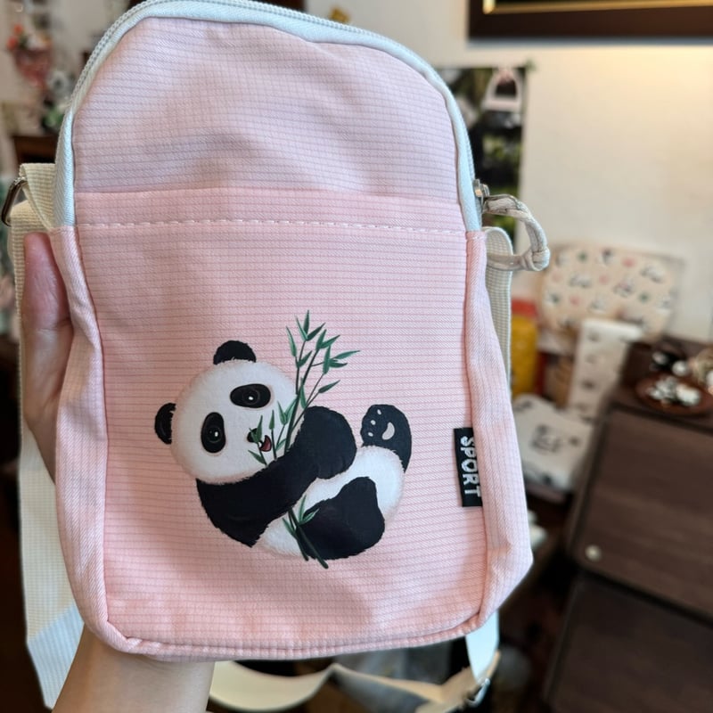 ミニショルダーポリエステル製バッグ | ぱんだ珈琲店 通販部