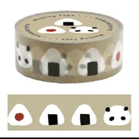 【濱文様】　マスキングテープ　おにぎりパンダ