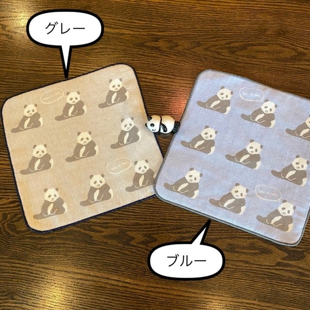 スローパンダガーゼタオル ミニハンカチ | ぱんだ珈琲店 通販部