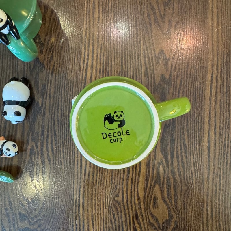 竹パンダマグ 「のんびり」と「落ちる〜」 | ぱんだ珈琲店 通販部