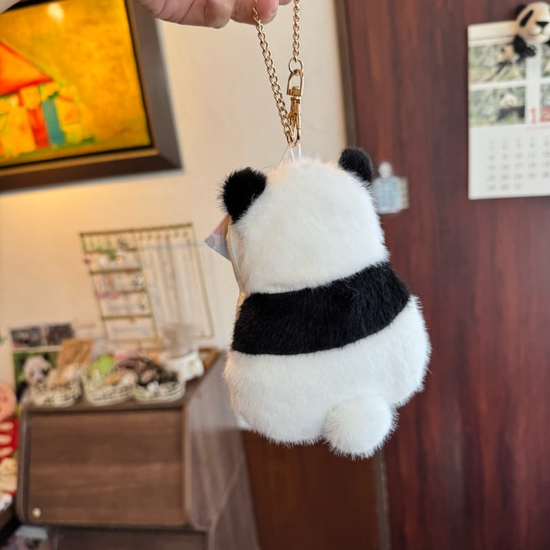 パンダのせなか ミニポーチ付きパスケース | ぱんだ珈琲店 通販部