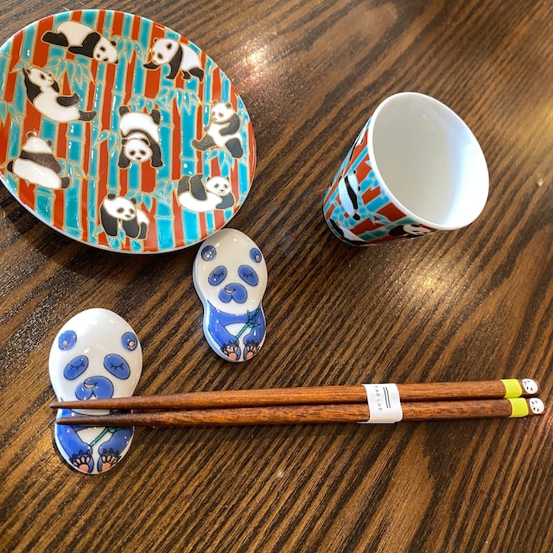 九谷焼 青郊窯】パンダ箸置き | ぱんだ珈琲店 通販部