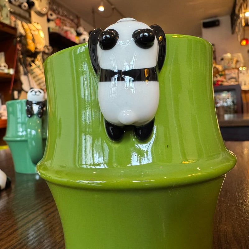 竹パンダマグ 「のんびり」と「落ちる〜」 | ぱんだ珈琲店 通販部