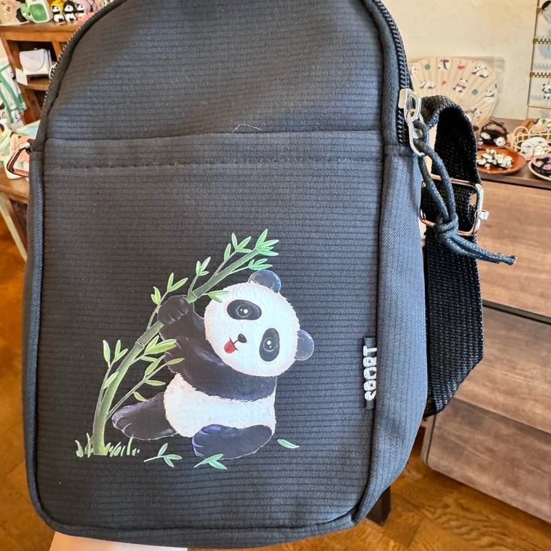ミニショルダーポリエステル製バッグ | ぱんだ珈琲店 通販部