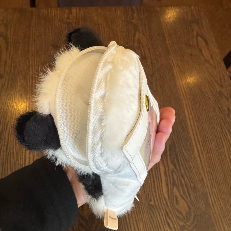 パンダのせなか ミニポーチ付きパスケース | ぱんだ珈琲店 通販部