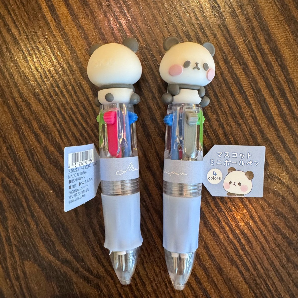 もちもちぱんだ4色ミニボールペン | ぱんだ珈琲店 通販部