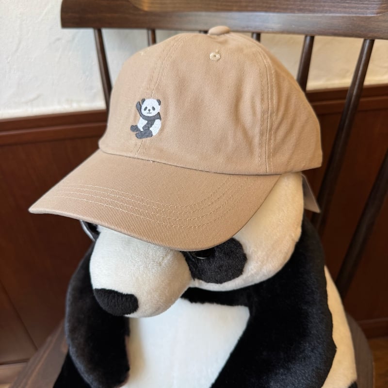パンダ刺繍コットンキャップ | ぱんだ珈琲店 通販部