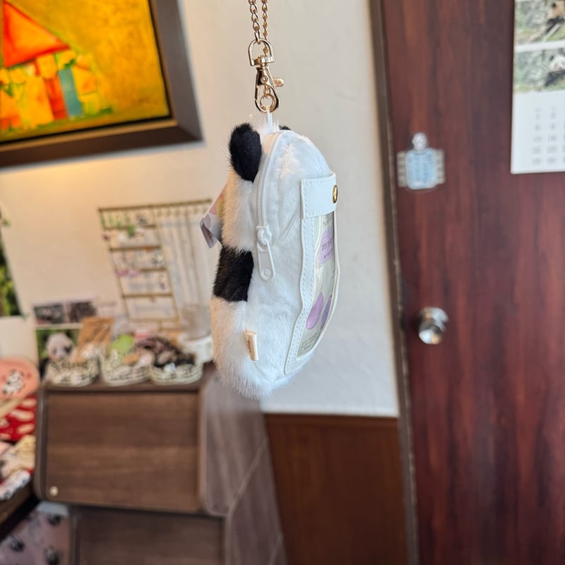 パンダのせなか ミニポーチ付きパスケース | ぱんだ珈琲店 通販部