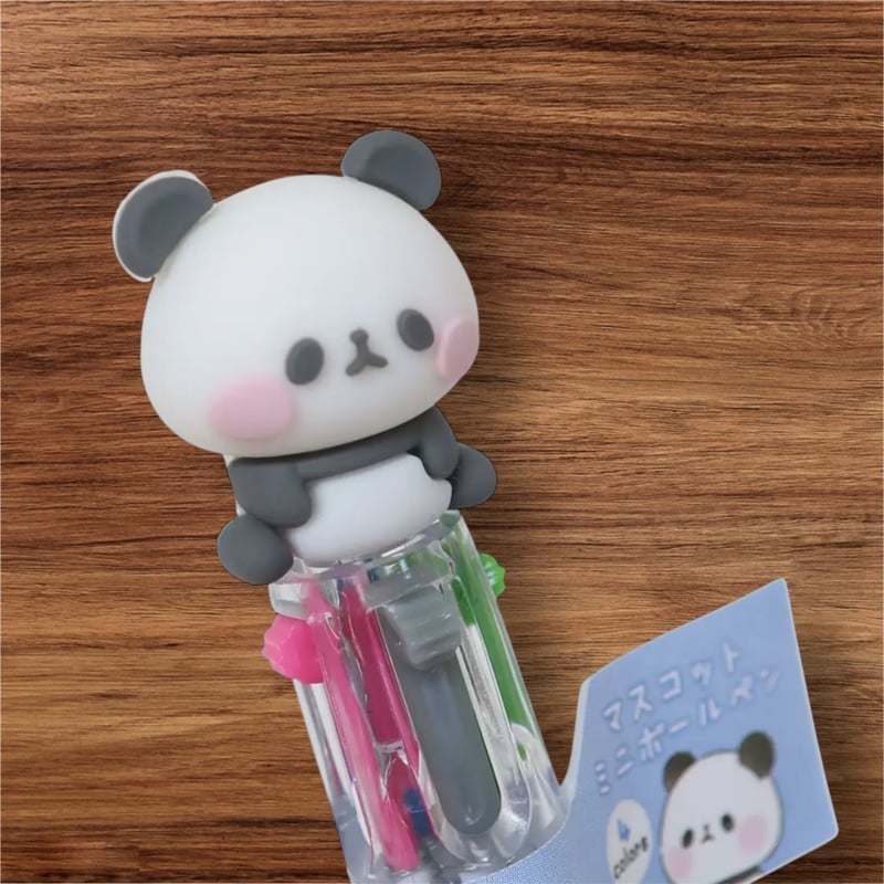 もちもちぱんだ4色ミニボールペン | ぱんだ珈琲店 通販部