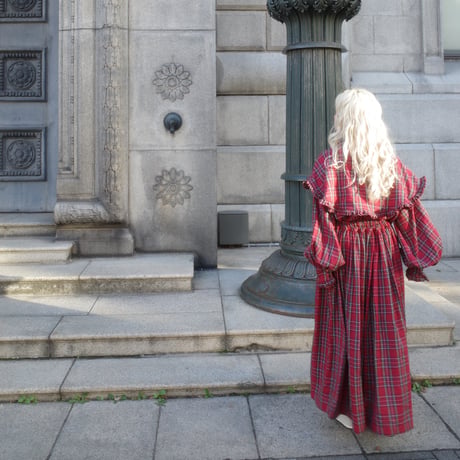 “DERA” CHECK HARVEST FESTIVAL SKIRT