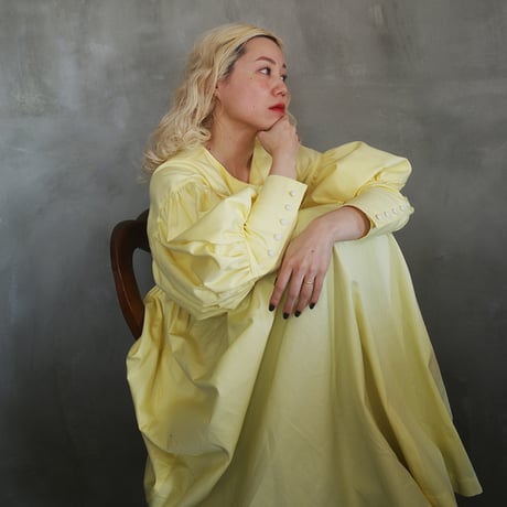 “BOUQUET” lots of little happiness DRESS - YELLOW