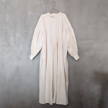 NEIGHBOR’S TEA TOWEL DRESS - OFF WHITE