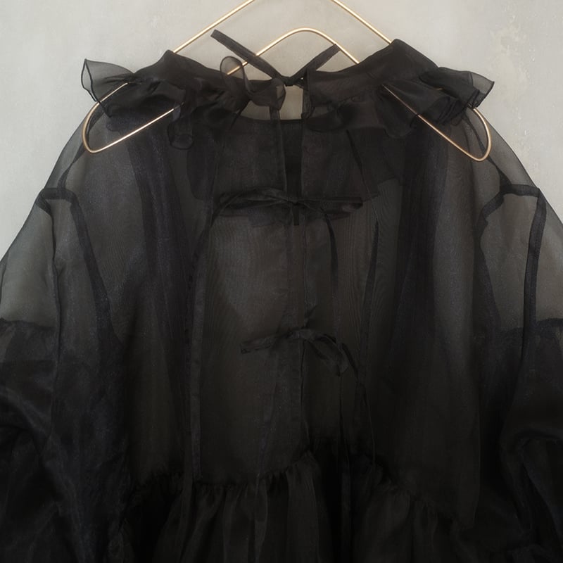 DOLL ORGANZA TUCK DRESS | madder madder
