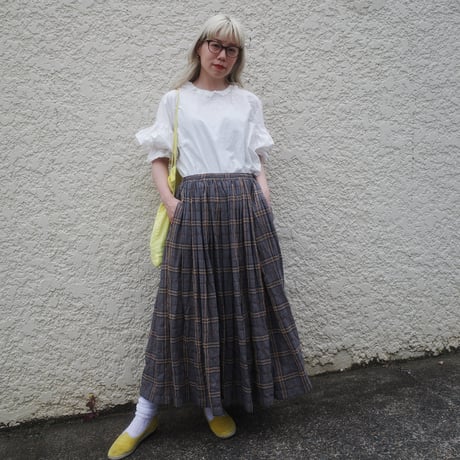 SEASON GAP LAB. check skirt-03