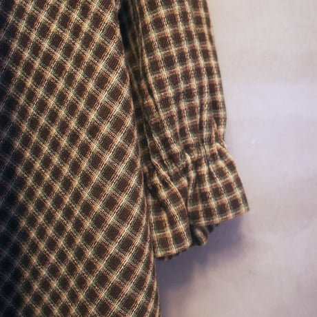 ON/OFF CHECK 182 DRESS - MODERN SEPIA