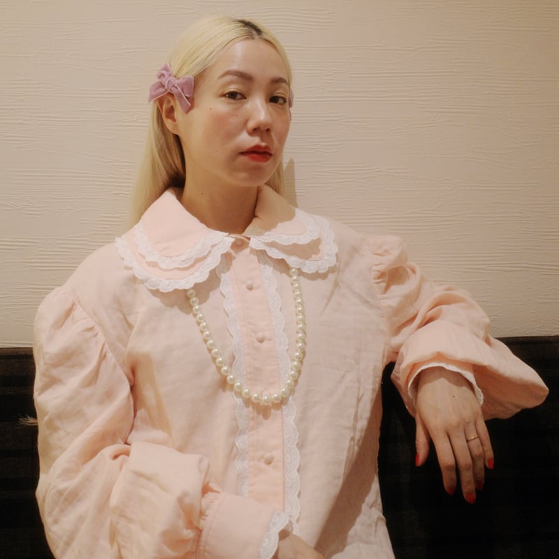 トップス madder madder GO GO VINTAGE! BLOUSE GO GO VINTAGE! BLOUSE - BLACK×BLACK | madder ma