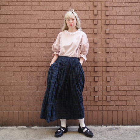 SEASON GAP LAB. check skirt-02