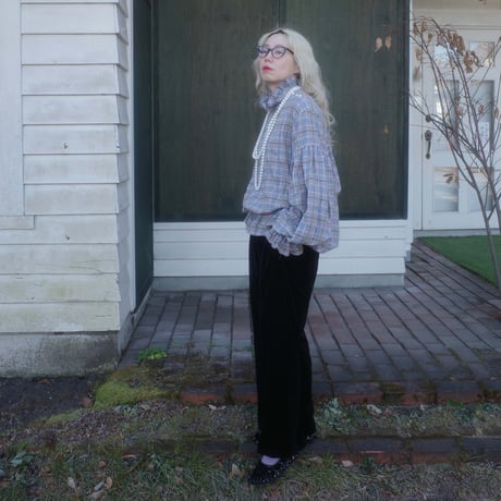 SEASON GAP LAB. check frill blouse - 01