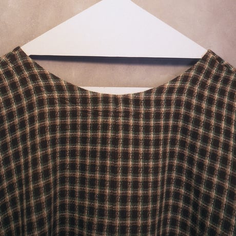 ON/OFF CHECK 182 DRESS - MODERN SEPIA