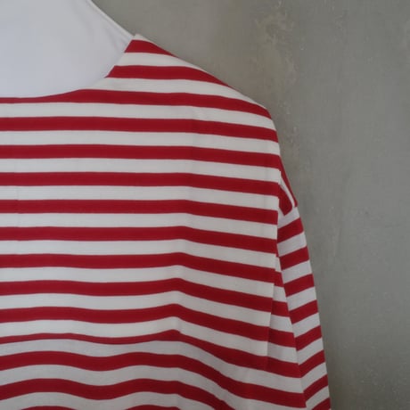 182 sailor collar border tops - passion red