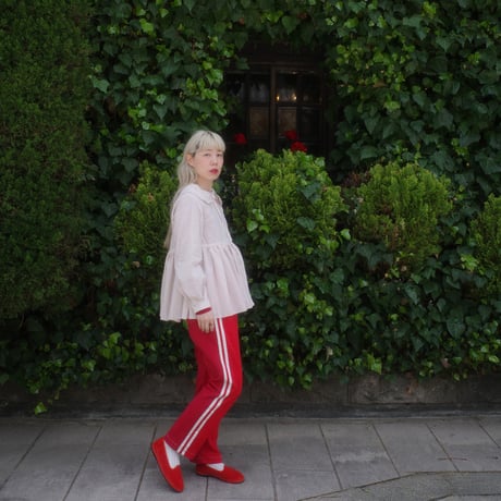 CANDY STRIPES big collar blouse - strawberry milk