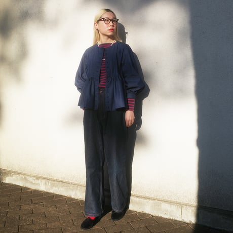 “Zephyrus” first breath  blouse jacket - navy