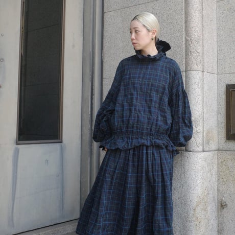 SEASON GAP LAB. check frill blouse - 02