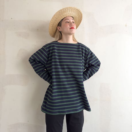 grandpappy's basque shirt - green & navy
