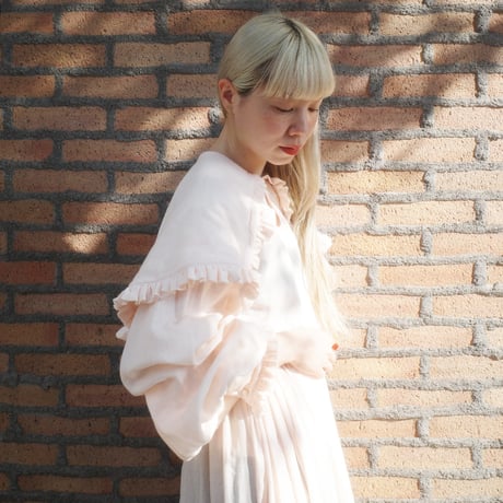 【4/6〜再予約販売】 SHELTER BLOUSE - pink