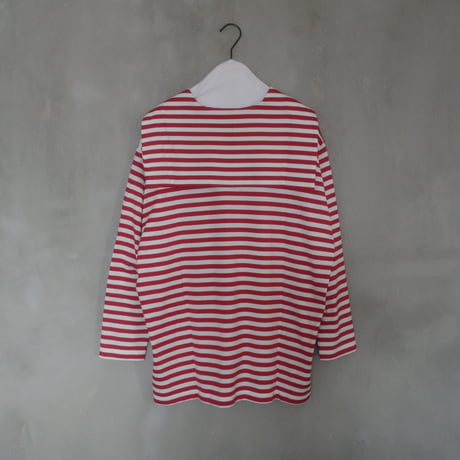 182 sailor collar border tops - passion red