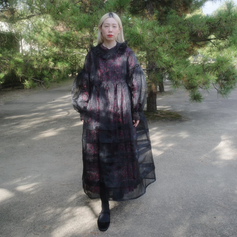 DOLL ORGANZA TUCK DRESS | madder madder