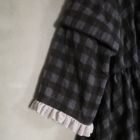YUKI dress - windows - CHARCOAL×GRAY CHECK
